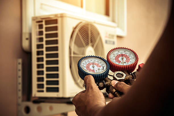 Professional Ductwork Repair technician working in Seekonk, MA